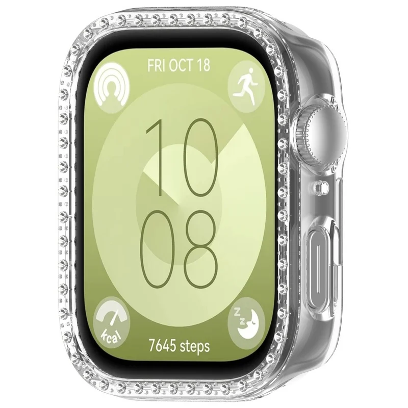 Huawei Watch Fit 3 Transparent Strass und Silikon Bumper