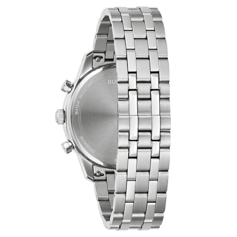 Bulova Sutton 96B412 Herrenuhr Schwarz • Chronograph • Edelstahlarmband