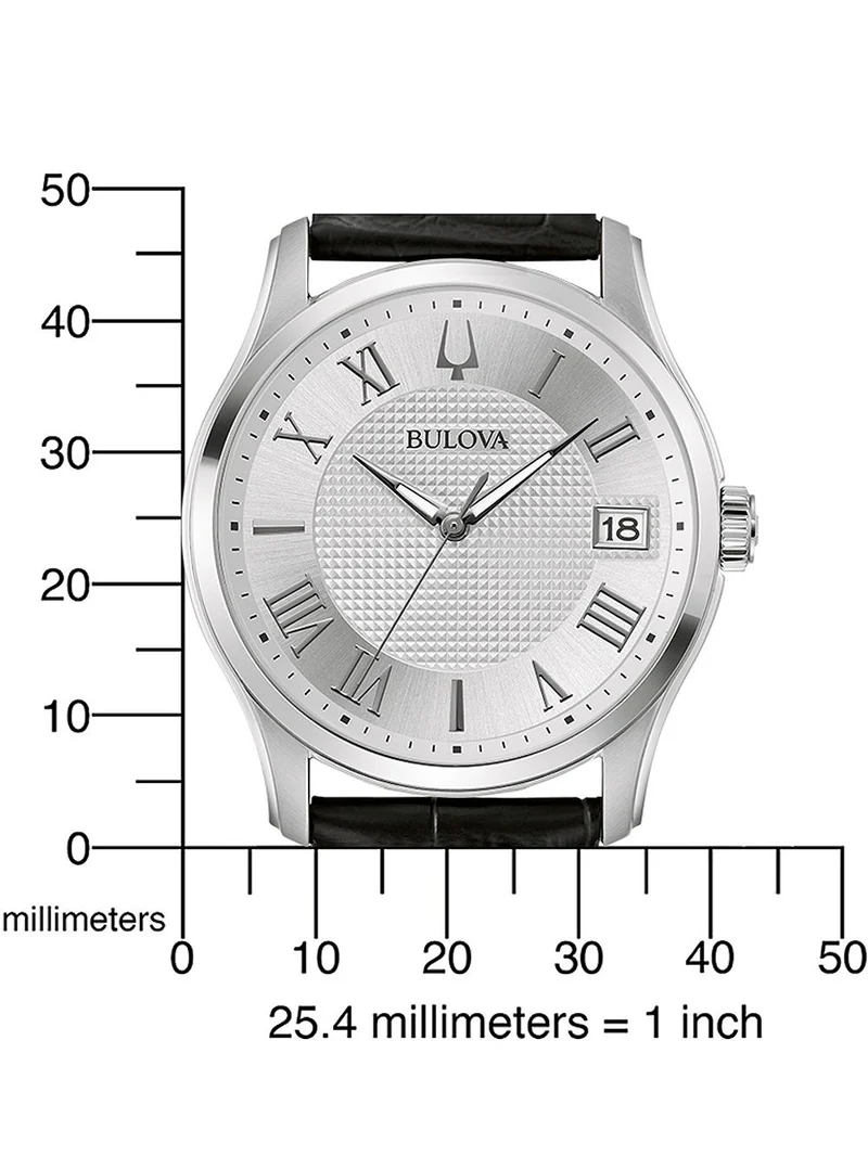 Bulova Wilton 96B388 Herren • Clous-de-Paris-Zifferblatt • Mineralglas