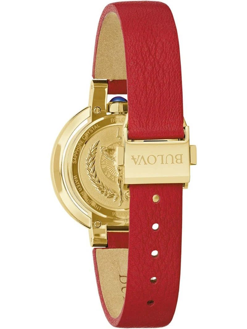 Bulova Rubaiyat 97R105 Damen Armbanduhr Rot • Saphirglas • 42 Rubine