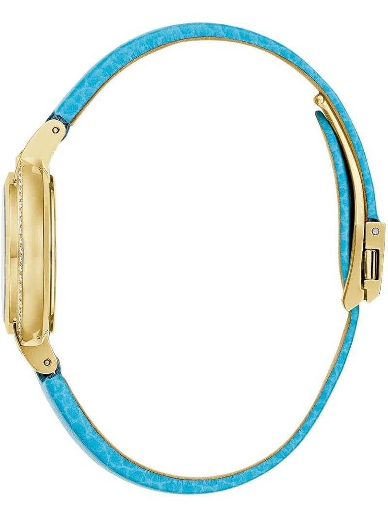 Bulova Rubaiyat 97R104 Damenuhr Goldfarben/Blau • Saphirglas • 42 Blaue Topase
