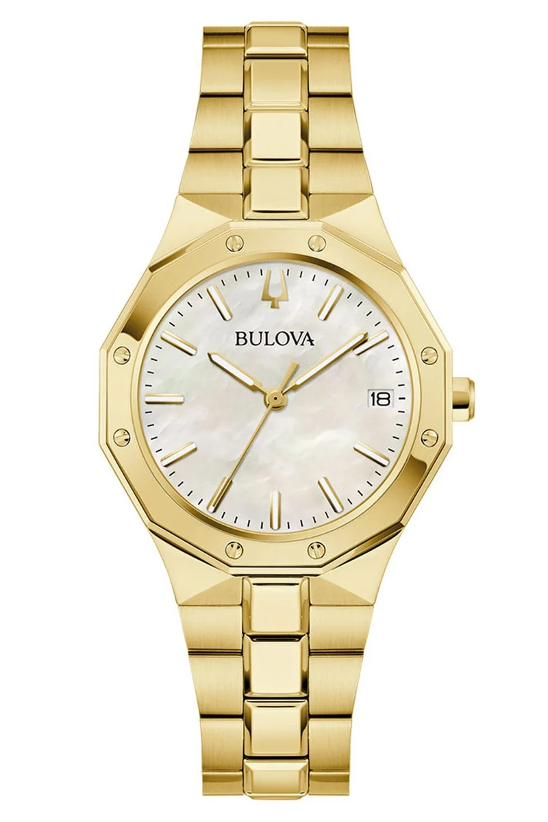 Bulova Classic 97M119 Damenuhr Weiß • Saphirglas • Super-LumiNova