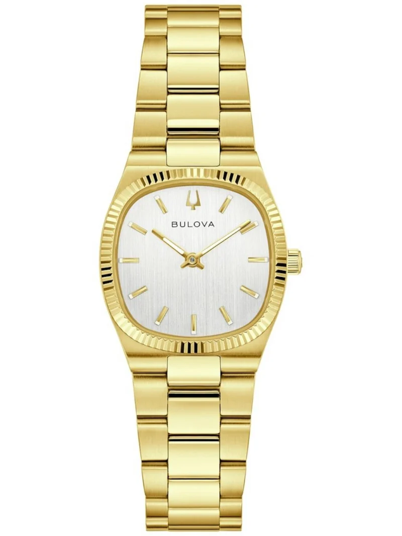 Bulova Super Seville 97L189 Damen Armbanduhr Silber-Gold • Saphirglas • Quarzwerk