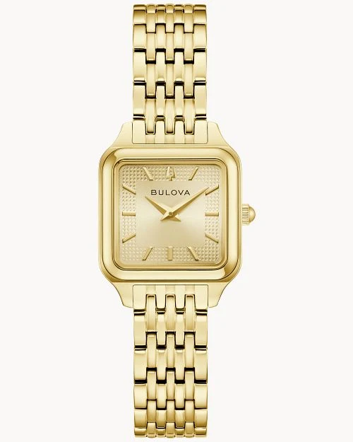 Bulova Sutton 97L191 Damenuhr Champagner • Saphirglas • Quarzwerk GL24