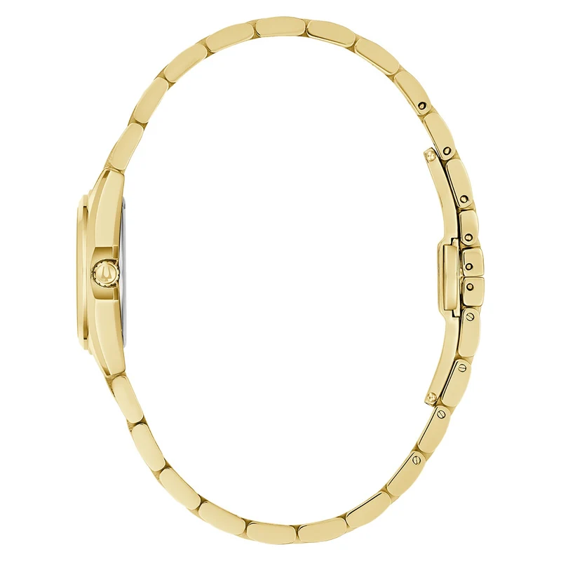 Bulova Surveyor 97L187 Damen Armbanduhr Rosa • Saphirglas • Vergoldetes Edelstahlgehäuse
