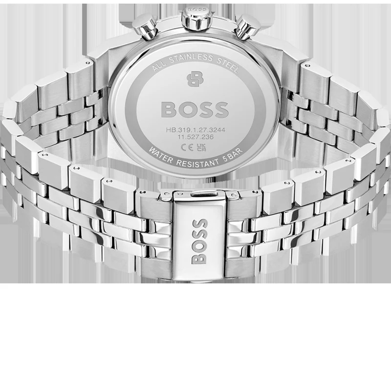 BOSS Candor Prime 1514306 Herren Armbanduhr • Chronograph • Hellblaues Zifferblatt