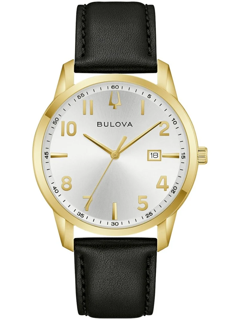 Bulova Classic 97B238 Herren Armbanduhr Weiß • Miyota Quarzwerk • Mineralglas gewölbt