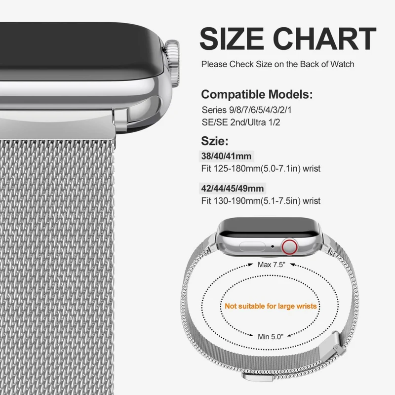 Mega Haltbar Apple Smartwatch Metall Universell Armband