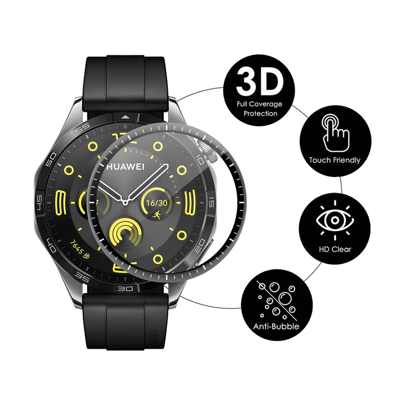 Huawei WATCH GT 5 46 mm Silikon 3D Gekrümmt Displayschutz