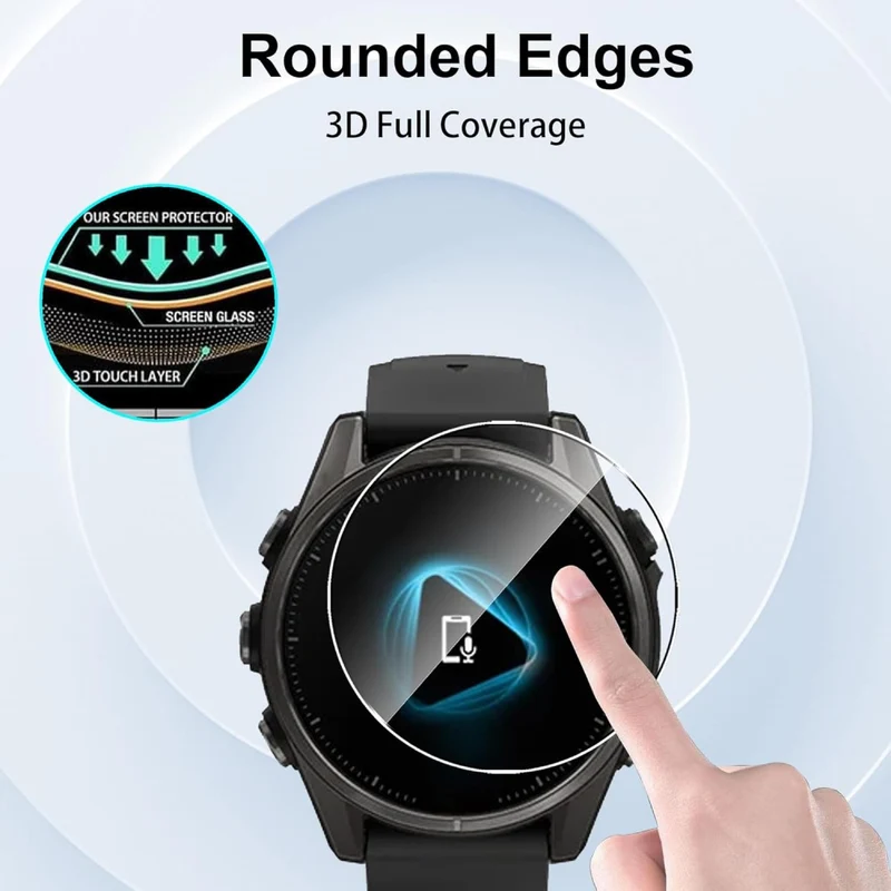 Garmin Fenix 8 43mm Silikon HD Displayschutz
