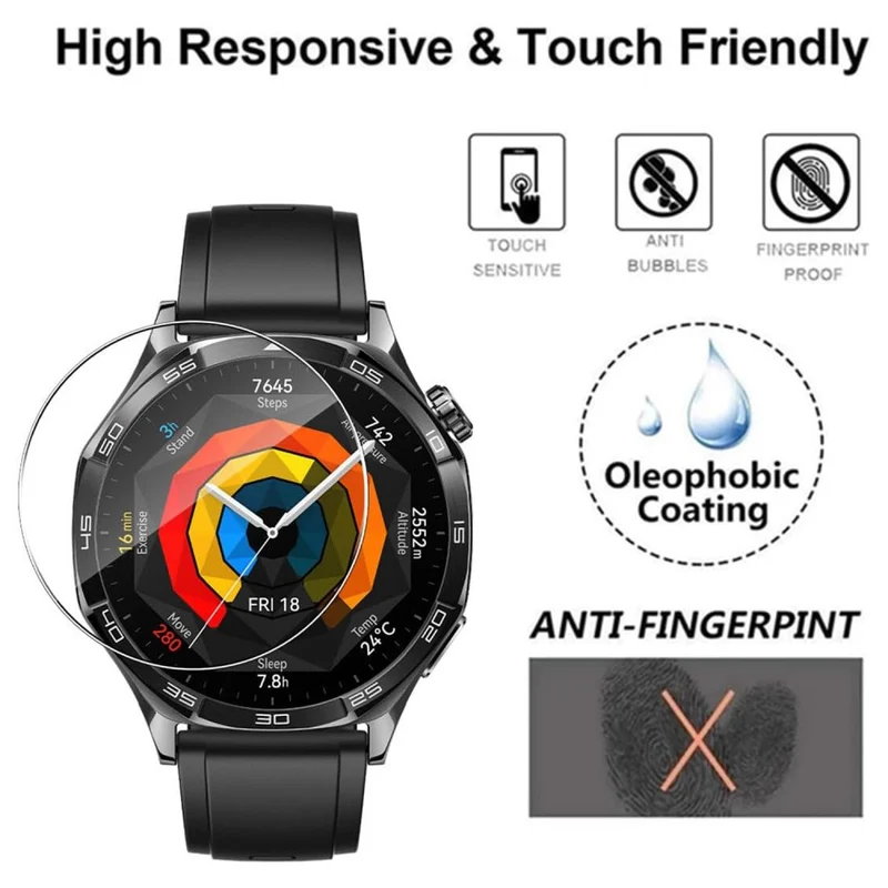 Huawei Watch GT 5 Pro 46mm Silikon HD Displayschutz
