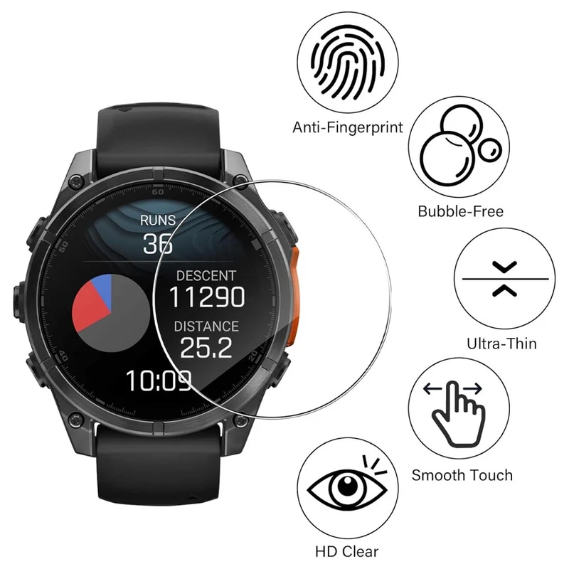 Garmin Fenix 8 51mm Silikon HD Displayschutz