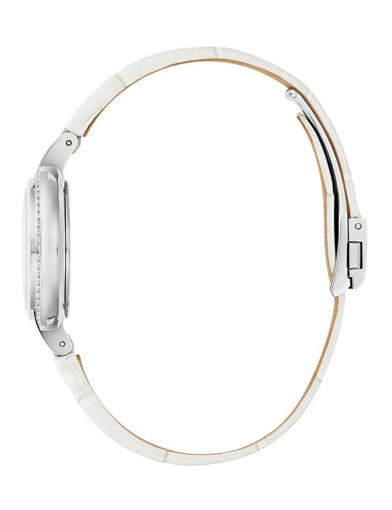 Bulova Rubaiyat 96R254 Damenuhr Weiß • 42 Weiße Saphire 0,25 ct • Saphirglas