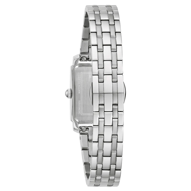 Bulova Sutton 96P244 Damen Armbanduhr • Perlmutt-Zifferblatt • 8 Diamanten