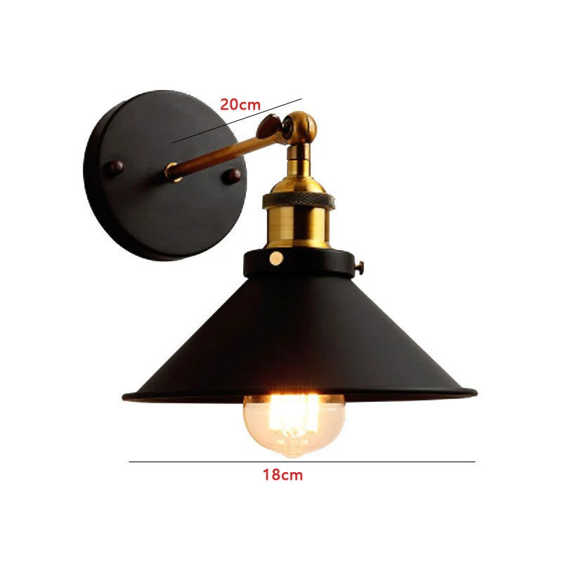 Industrielle Wandlampe