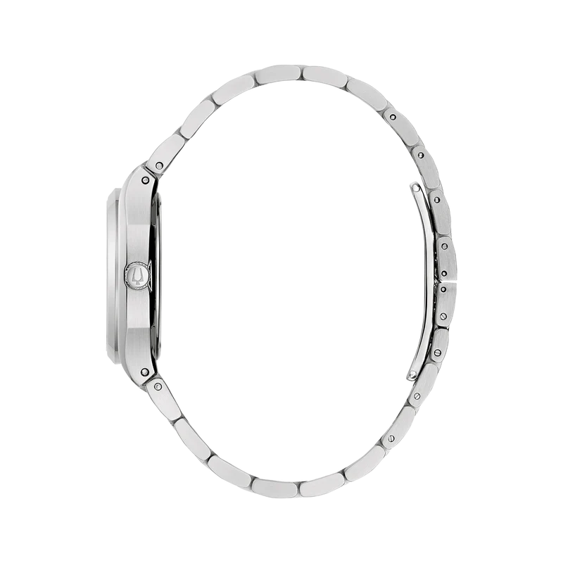Bulova Surveyor 96P242 Damenuhr Silber • Quarzwerk mit 11 Diamanten • Edelstahlarmband