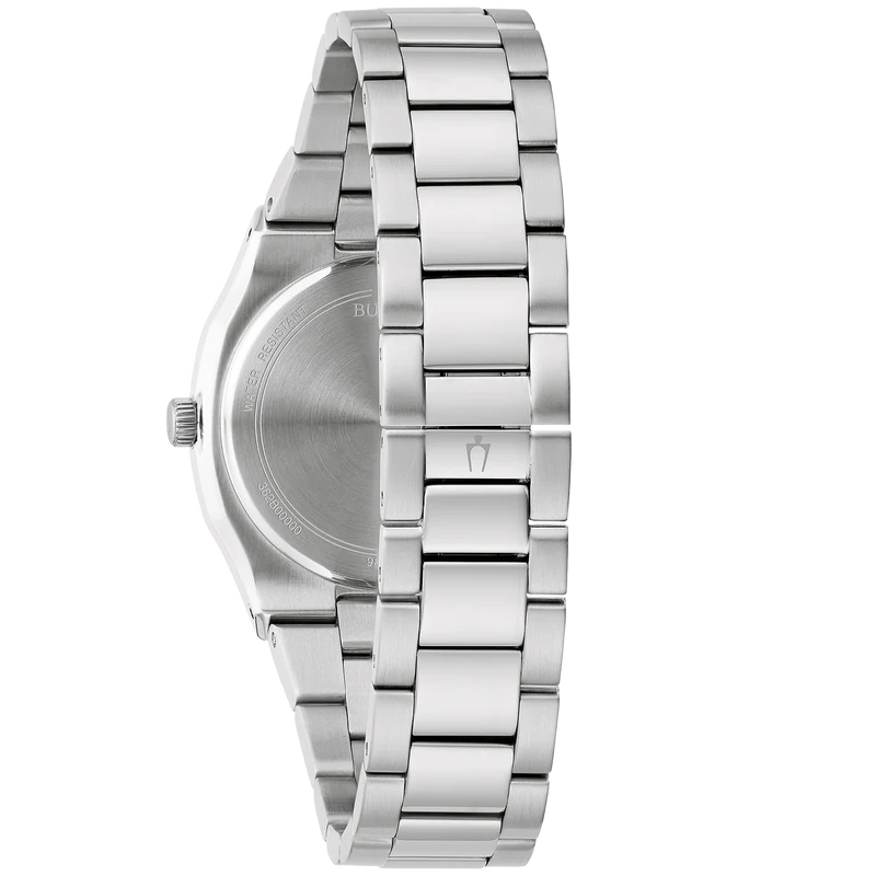 Bulova Surveyor 96P242 Damenuhr Silber • Quarzwerk mit 11 Diamanten • Edelstahlarmband