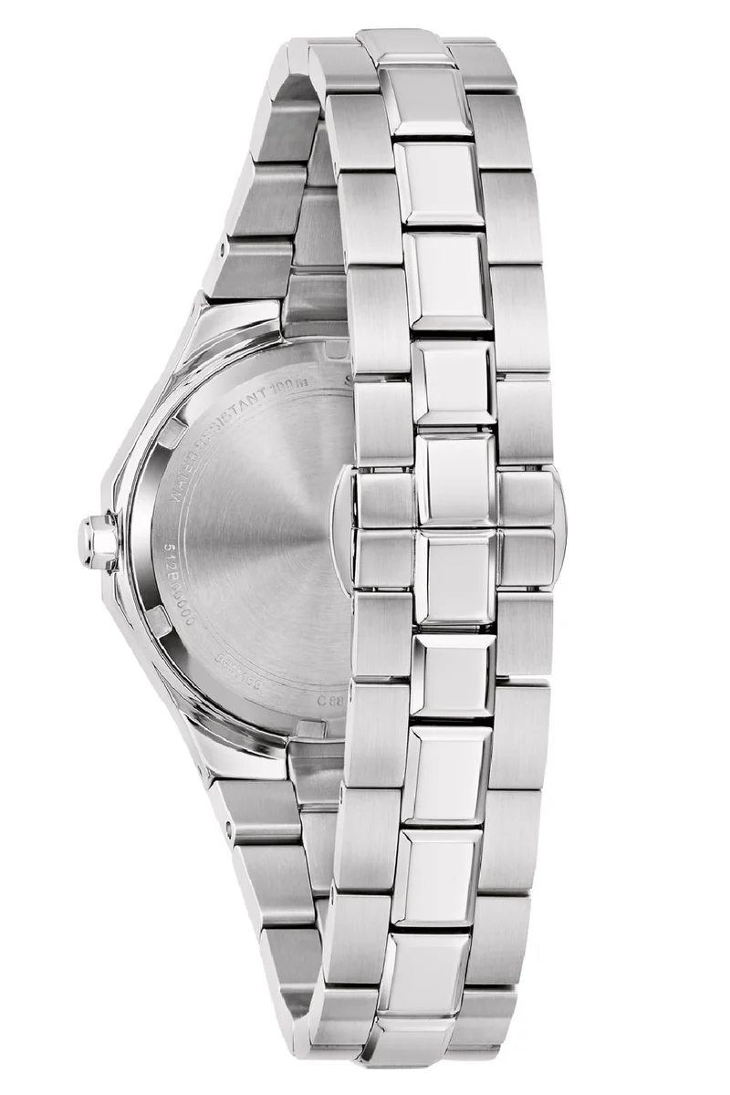 Bulova Classic 96M169 Damen Armbanduhr Hellblau • Saphirglas • 10 ATM Wasserdichtigkeit