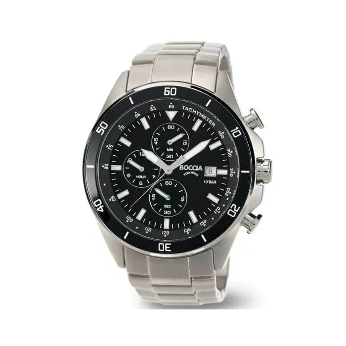Boccia Titanium 3762-01 Armbanduhr • Reintitan-Gehäuse • Quarzwerk