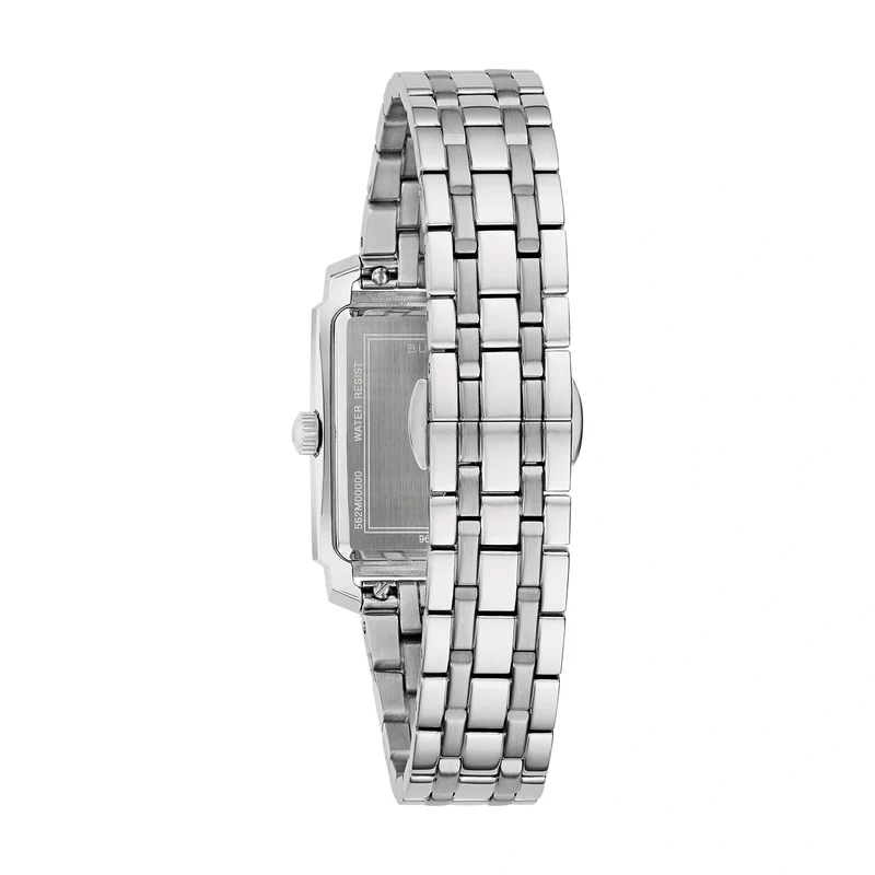 Bulova Sutton 96L349 Damen Armbanduhr Silber • Edelstahlgehäuse • Analoges Quarzwerk