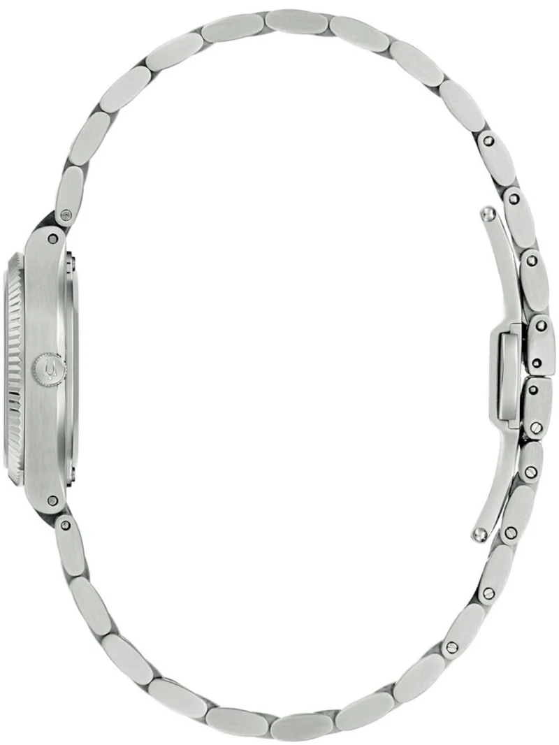 Bulova Super Seville Mini 96L353 Damen Armbanduhr Weiß • Saphirglas • Perlmutt-Zifferblatt