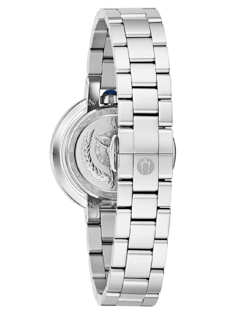 Bulova Rubaiyat 96L338 Damenuhr Rosa • Saphirglas • Edelstahlarmband
