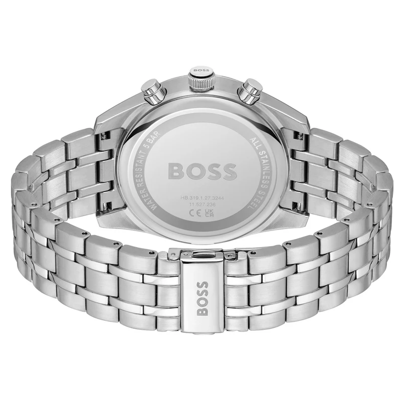 BOSS Skytraveller 1514151 Herren Armbanduhr Grau • Chronograph • Mineralglas