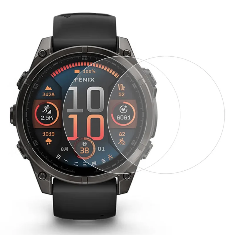 2stück Garmin Fenix 8 43mm Silikon Displayschutz