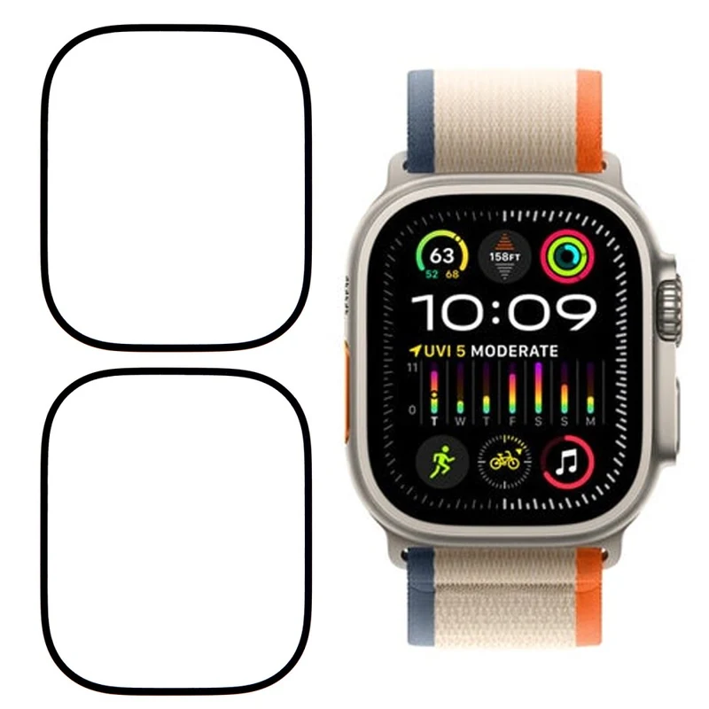Apple Watch Ultra 3 49mm Silikon HD Displayschutz