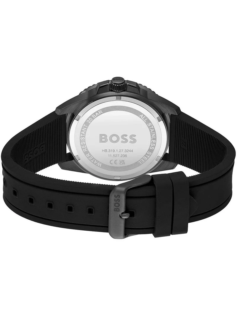 BOSS Ace 1513915 Herren Armbanduhr Grün • Taucheruhren-Wasserdichtigkeit • Mineralglas