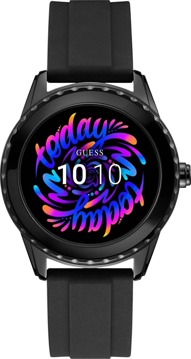 Guess Connect Women's Stainless Steel Android Wear Touch Screen Silicone Smart Watch C1002M1