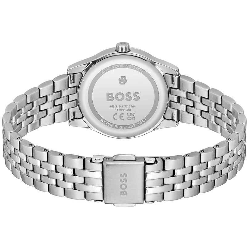 BOSS Graceful Mina 1502840 Damen Armbanduhr Silber • Quarzwerk • Edelstahlarmband