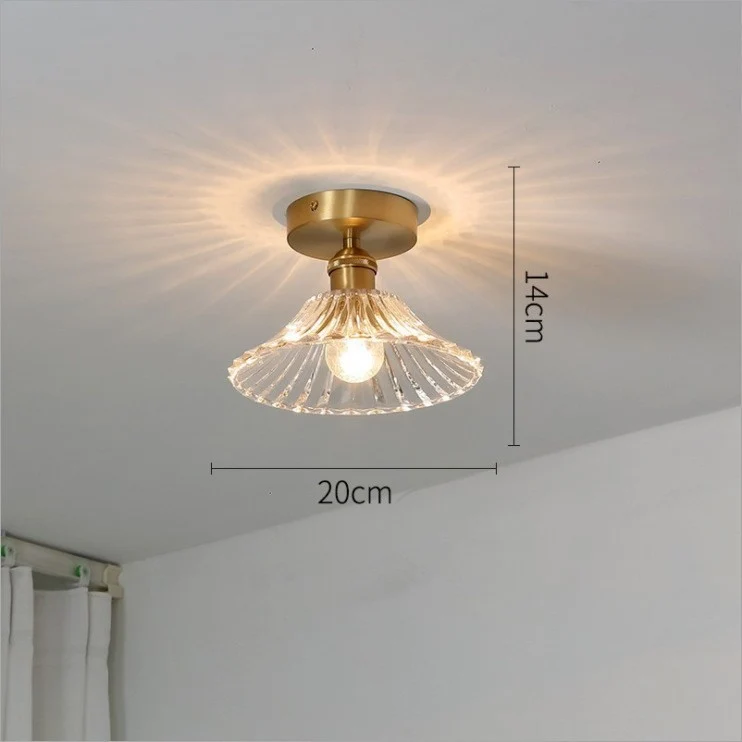 Elegante Glas Deckenleuchte
