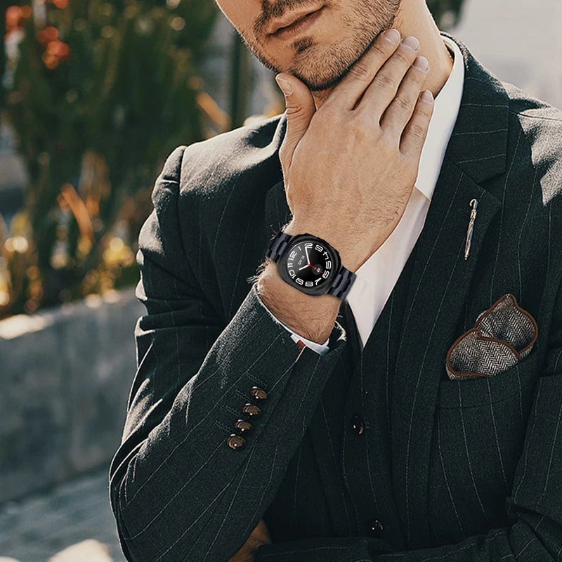 Bemerkenswert Elegant Samsung Galaxy Watch Ultra 47mm Metall Armband