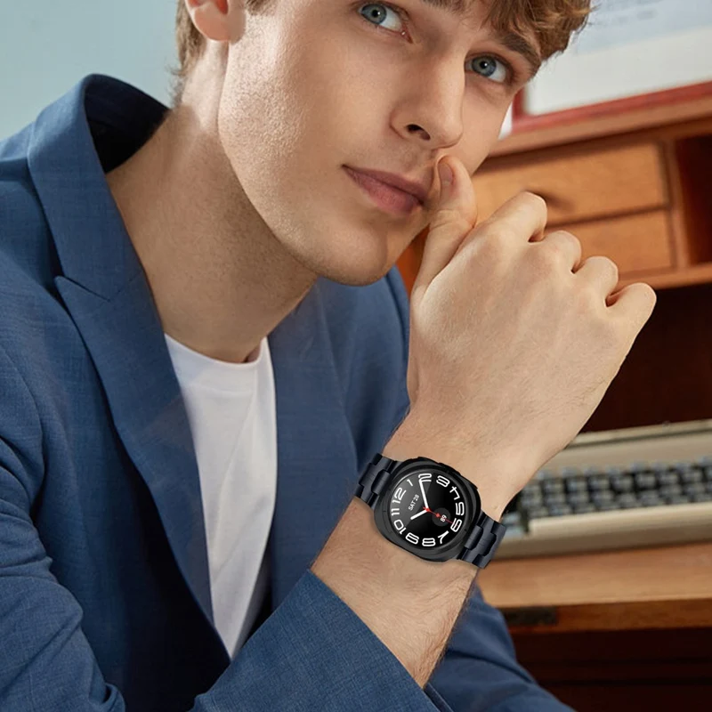 Bemerkenswert Elegant Samsung Galaxy Watch Ultra 47mm Metall Armband