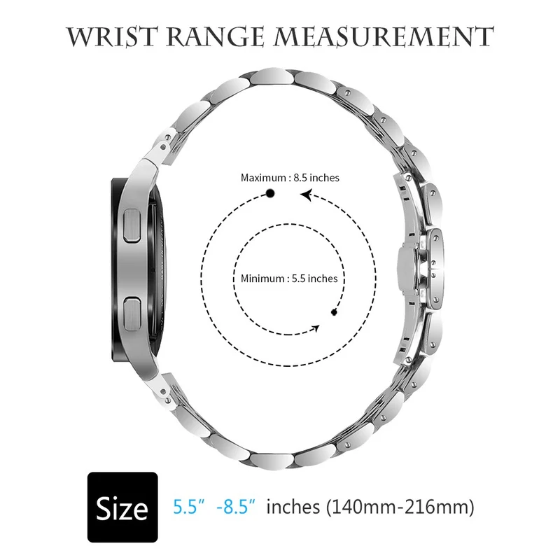 Unglaublich Haltbar Samsung Galaxy Watch 7 40mm / Samsung Galaxy Watch 7 44mm Metall Universell Armband