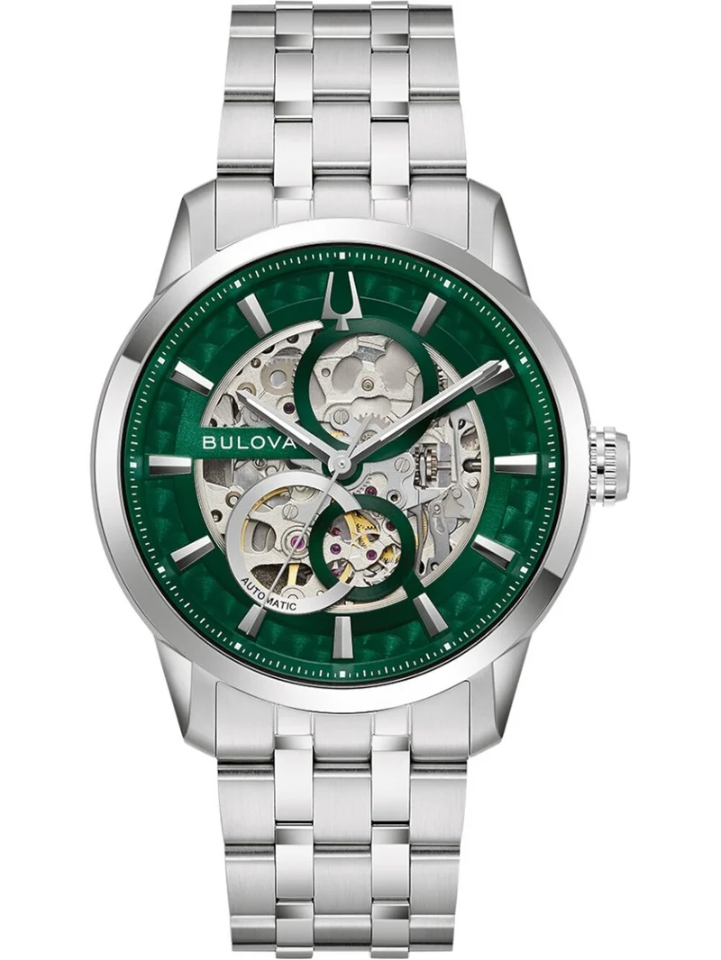 Bulova Sutton 96A329 Herren Armbanduhr • Skelettwerk Automatik • Saphirglas