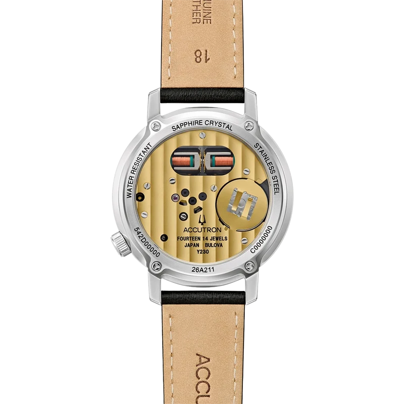 Bulova Accutron Spaceview 314 26A211 Herren Armbanduhr Grün • Stimmgabel-Kaliber Y230-Y4A • Saphirglas