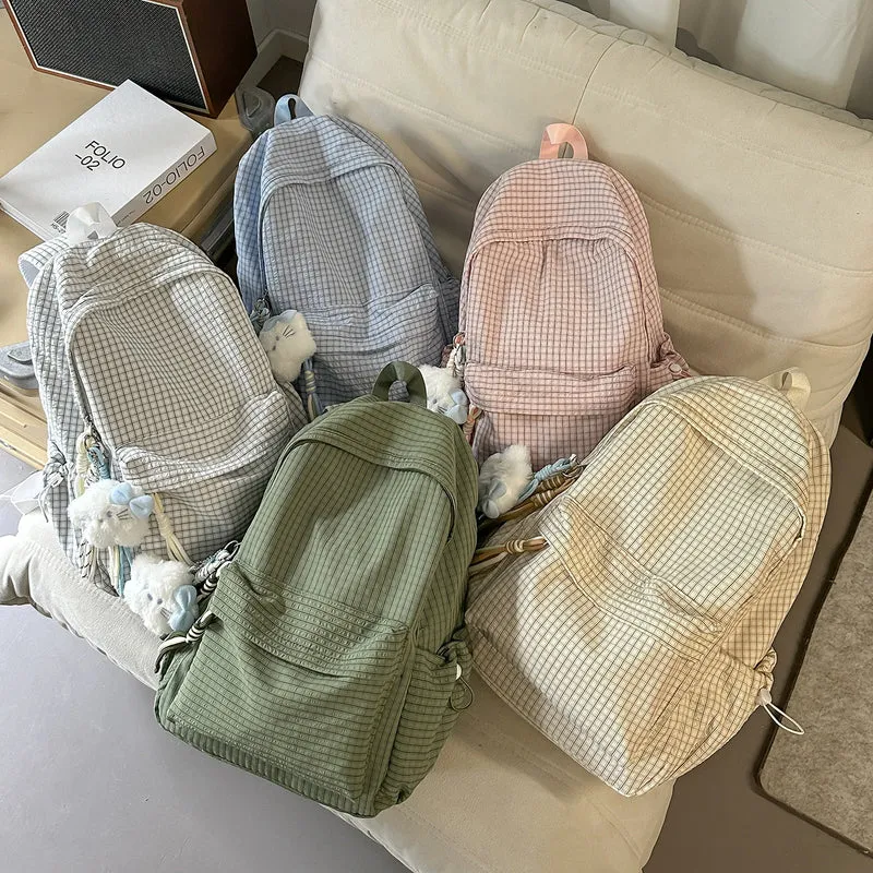 Klassischer karierter Rucksack Karnz