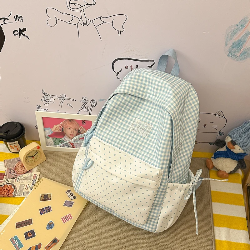 Chic Plaid Rucksack Karnz