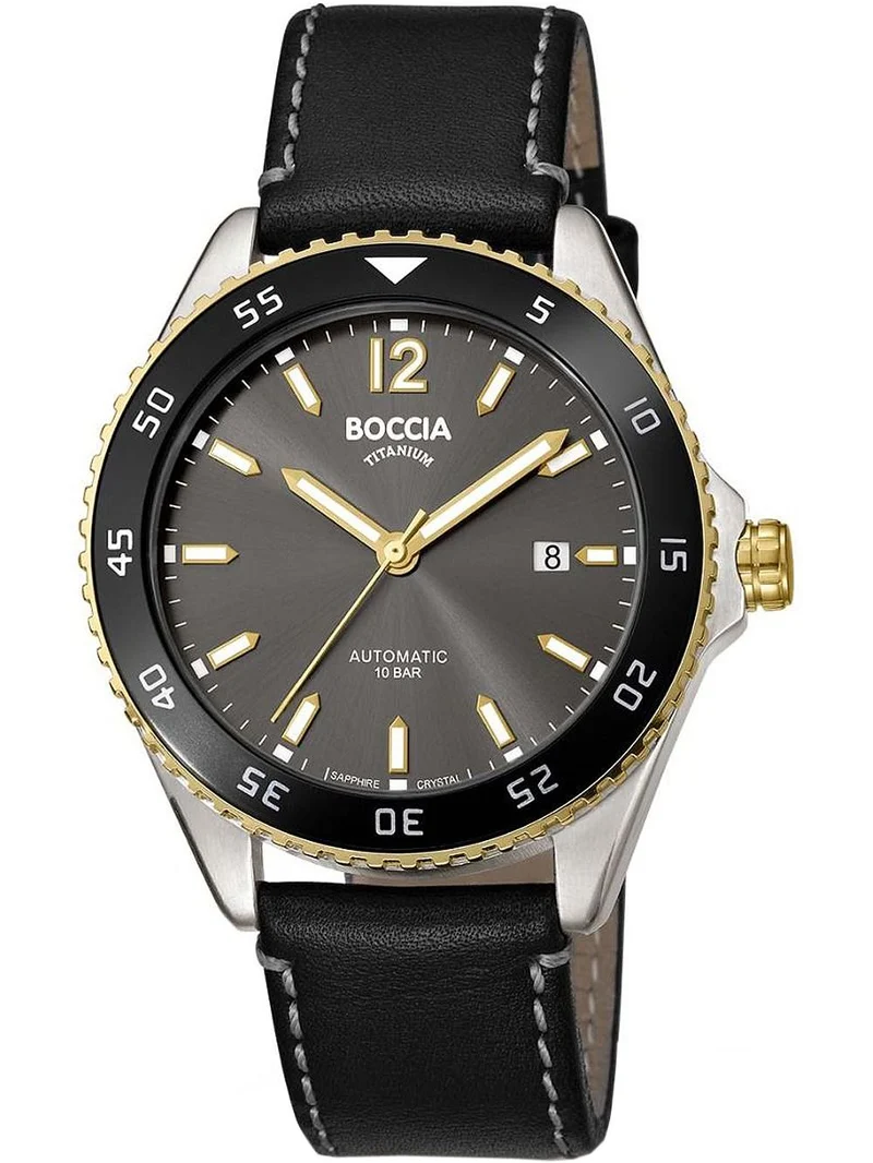 Boccia Titanium 3653-03 Herrenuhr • Automatikwerk • Saphirglas