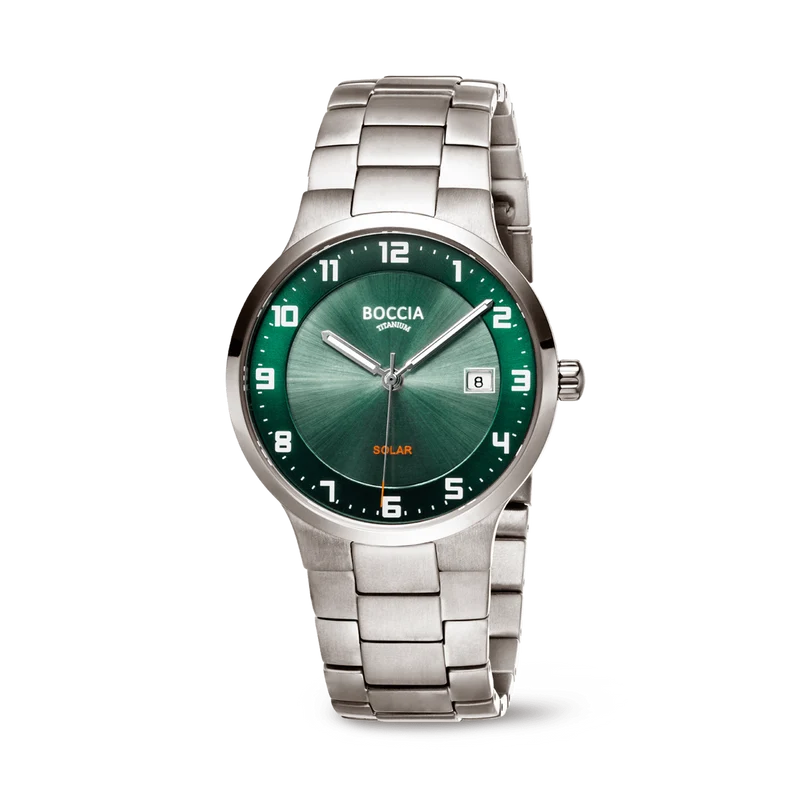 Boccia 3652-02 Herrenuhr • Solarwerk • Saphirglas