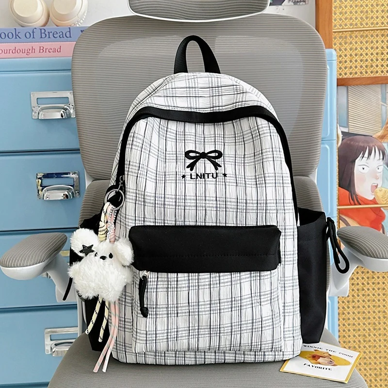 Gepunktetes Muster Freizeit Rucksack Karnz
