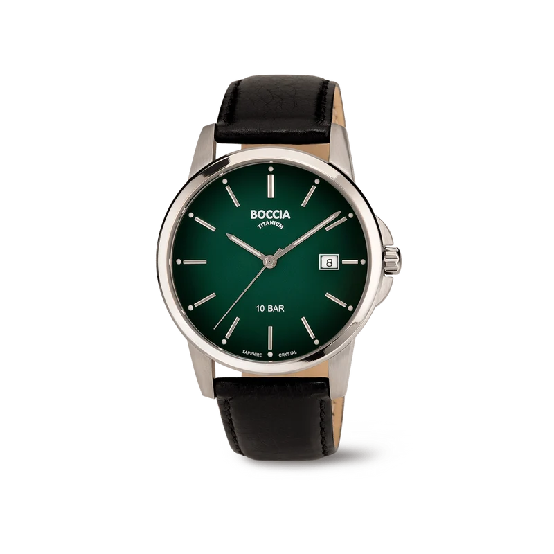 Boccia Titanium 3633-02 Herrenuhr • Saphirglas • Dégradé-Zifferblatt