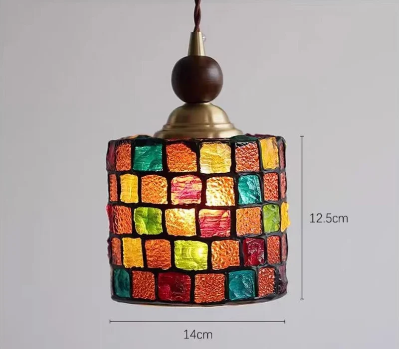 Mosaikglas-Hängeleuchte