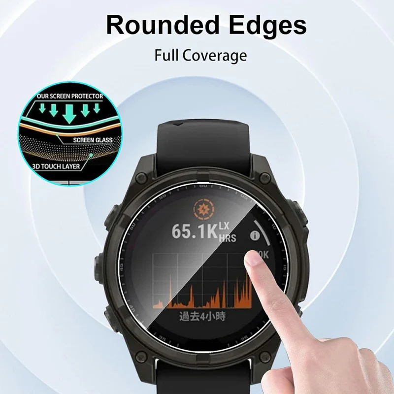 Garmin Fenix 8 47mm Silikon HD Displayschutz