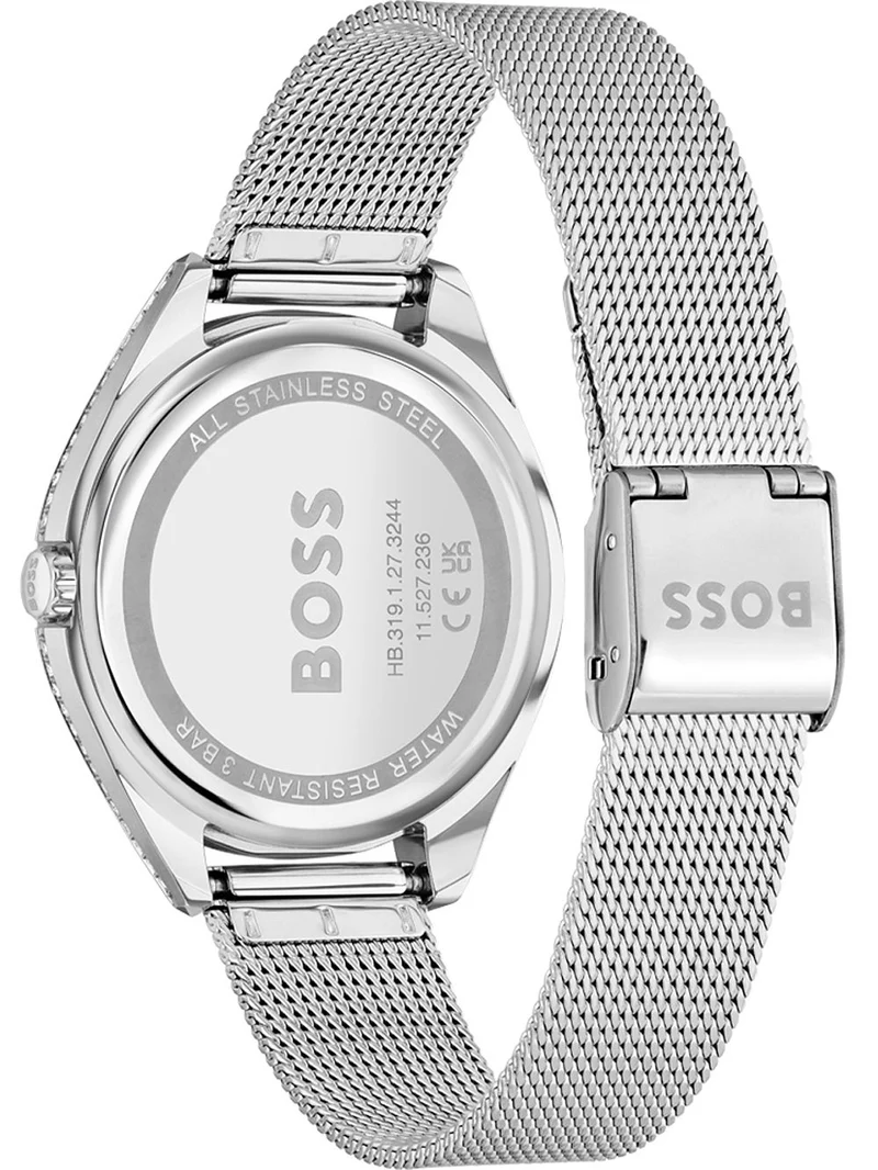BOSS Saya 1502638 Damenuhr Silber • Quarzwerk • Mineralglas
