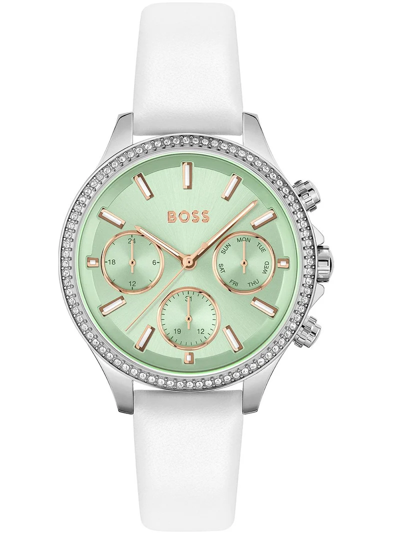 BOSS Hera 1502629 Damen Armbanduhr Grün • Mineralglas • Quarzwerk