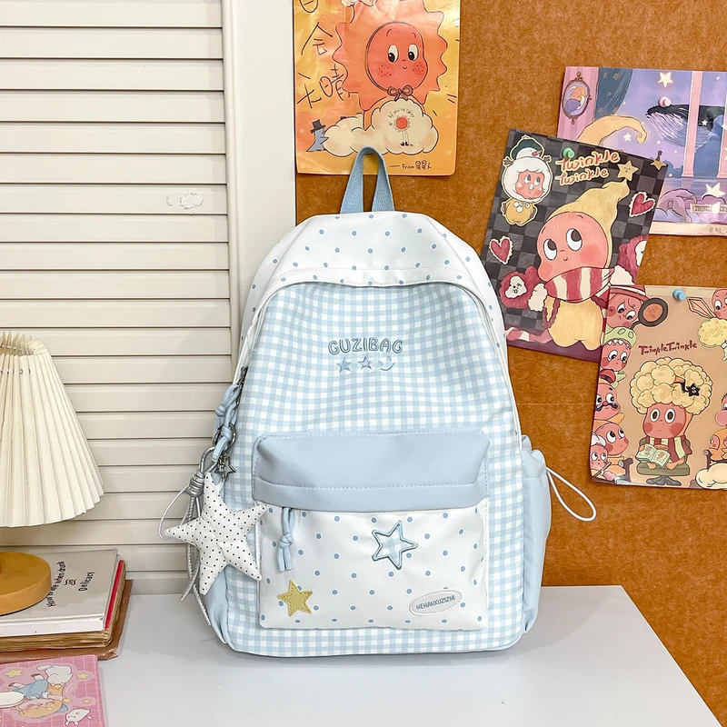 Charmanter Karomuster-Rucksack Karnz