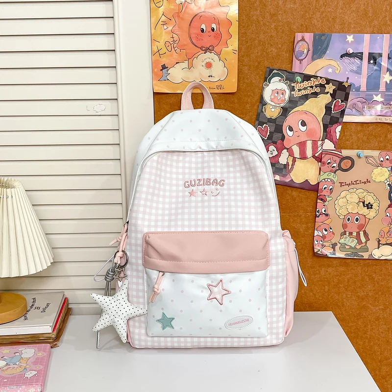 Charmanter Karomuster-Rucksack Karnz